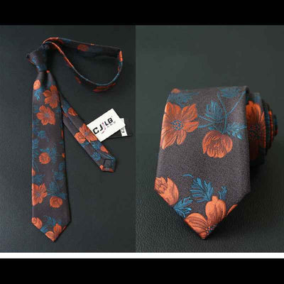 Male business striped retro suit tie