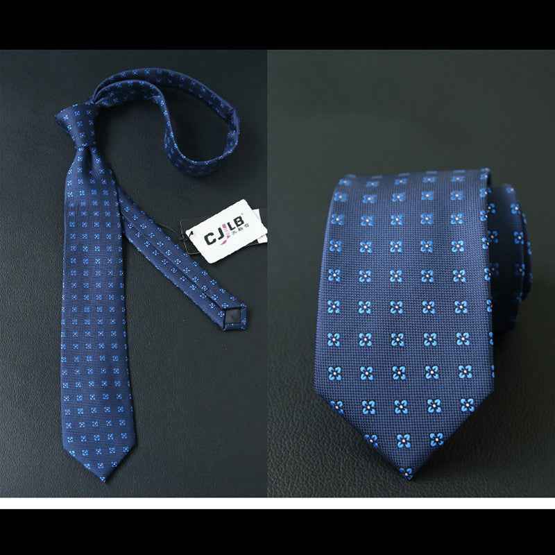 Male business striped retro suit tie