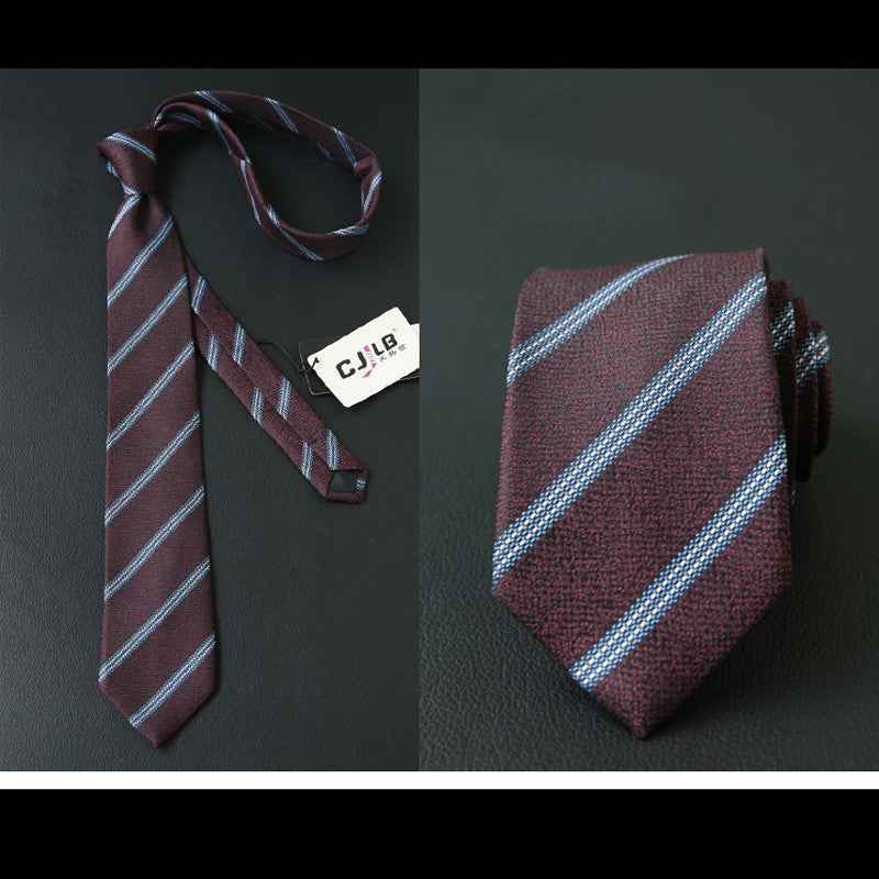 Male business striped retro suit tie