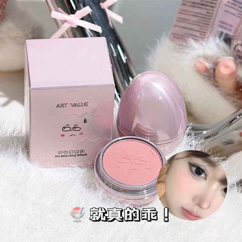 Low Saturation Gray Powder Repair Makeup Tender Rouge Solid Cosmetic Egg