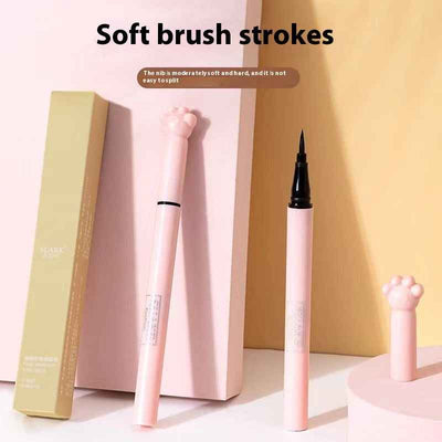 Cat's Paw Eyeliner Waterproof And Sweat-proof Long Lasting Non Smudge Ultra-fine Fine Head