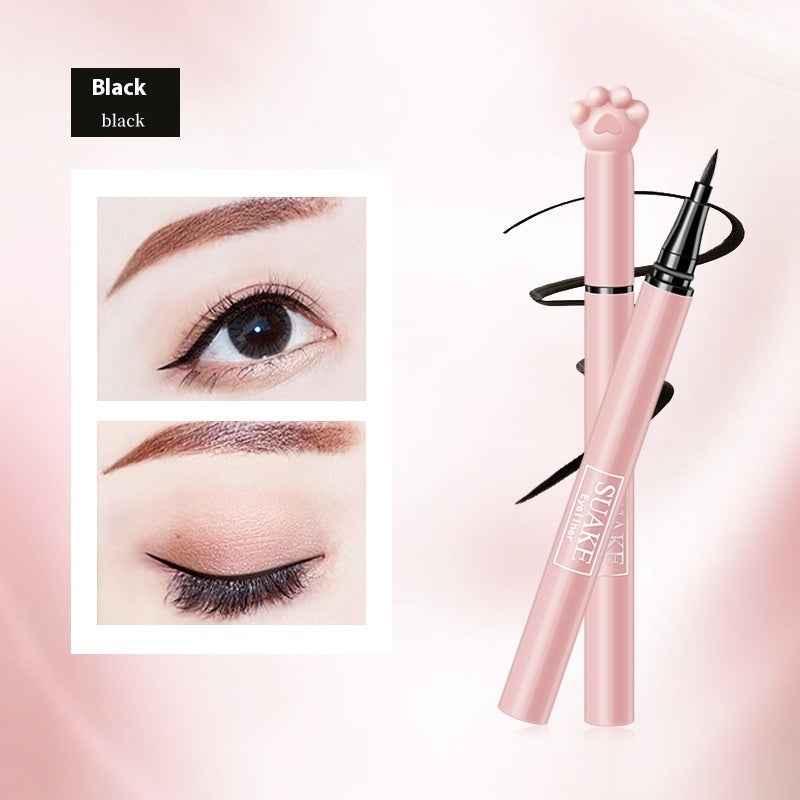 Cat's Paw Eyeliner Waterproof And Sweat-proof Long Lasting Non Smudge Ultra-fine Fine Head