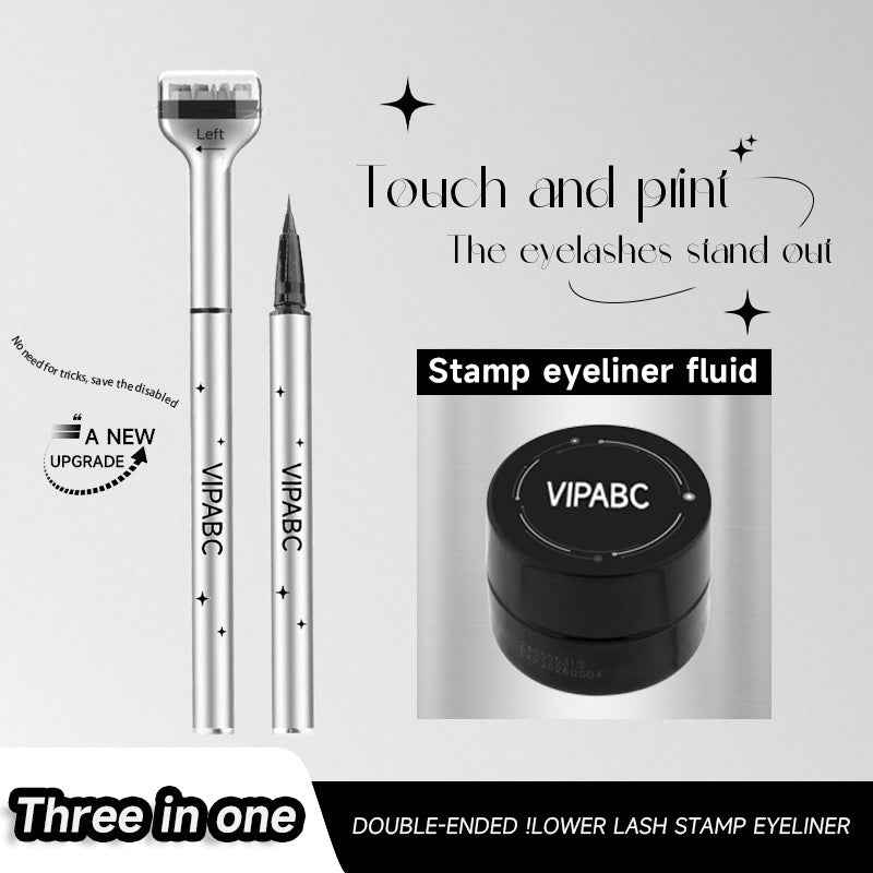Lower Eyelash Stamp Pen Waterproof Not Dizzy Makeup Eyeliner