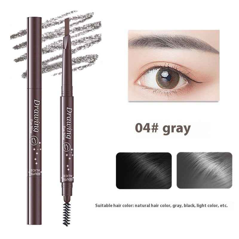 Ultra-fine Triangle Double-headed Eyebrow Pencil Automatic Rotation