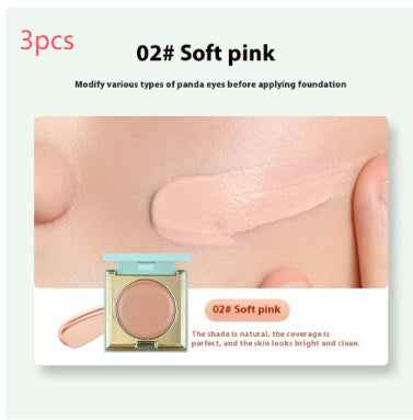 Soft And Balanced Durable Waterproof And Sweatproof Smear-proof Makeup Concealer With Powder Puff