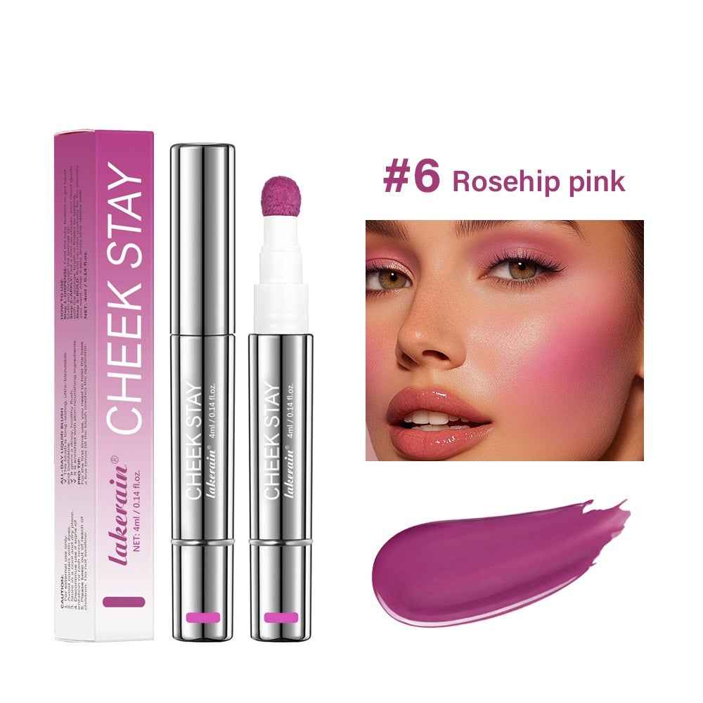 6 Colors Multifunctional Cosmetic Brush Liquid Highlight Blush Stick