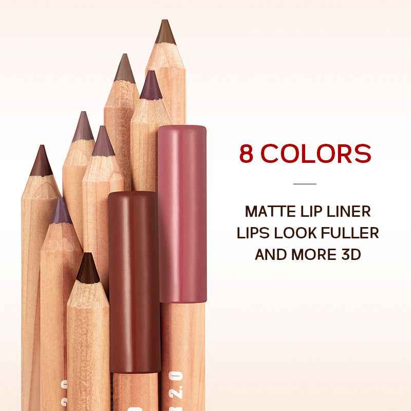 Matte 8 Colors Lip Liner Hook Line Lipstick Beauty Makeup