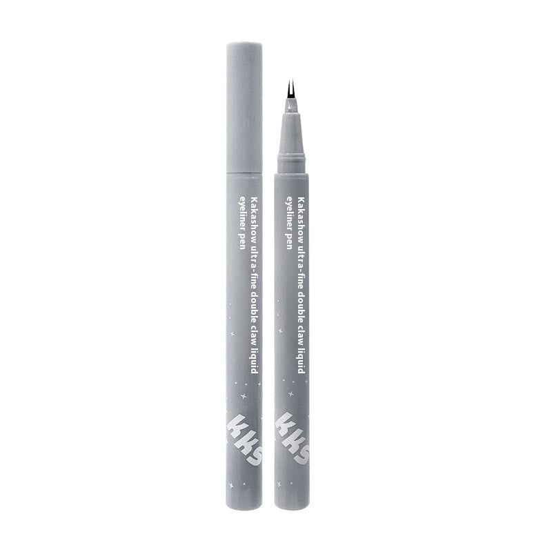 Kakashow Very Thin Double Claw Liquid Eyeliner Mom Eyelashes Crouching Silkworm