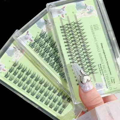 Trilogy False Cat Ears Lower Eyelashes Segmented