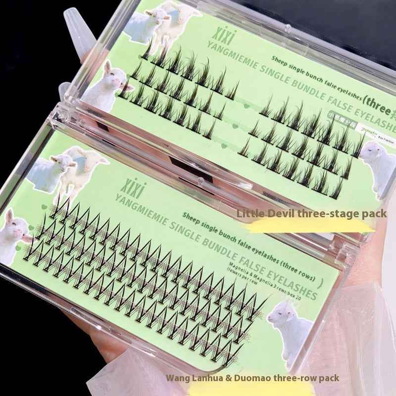 Trilogy False Cat Ears Lower Eyelashes Segmented