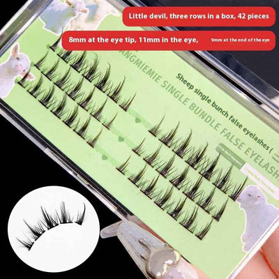 Trilogy False Cat Ears Lower Eyelashes Segmented