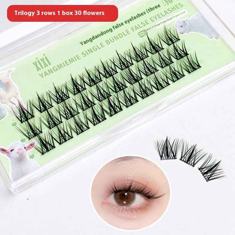 Trilogy False Cat Ears Lower Eyelashes Segmented