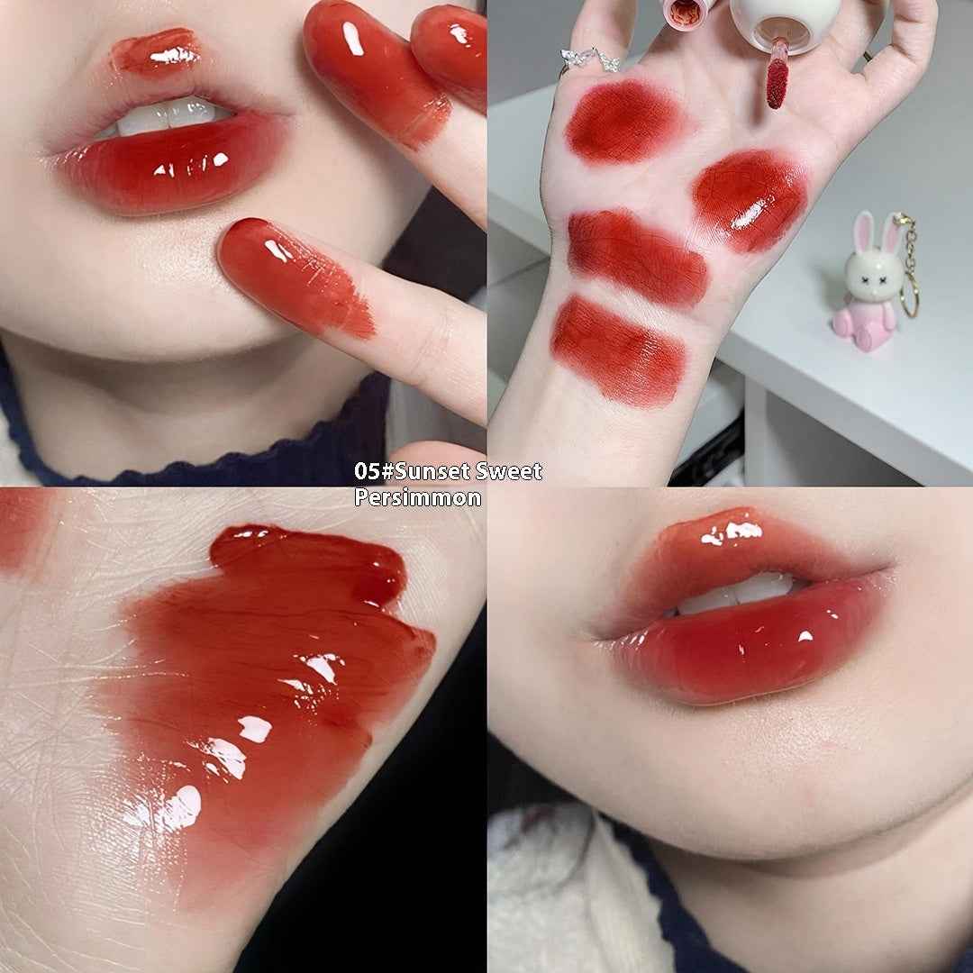 Water Light Lip Lacquer Moisturizing Mirror Makeup No Stain On Cup Lipstick