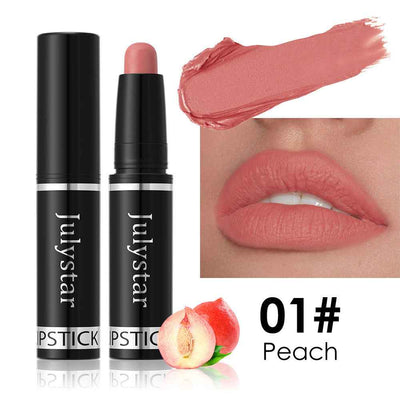 Matte Finish Makeup Lipstick Rotating Velvet Lasting No Stain On Cup