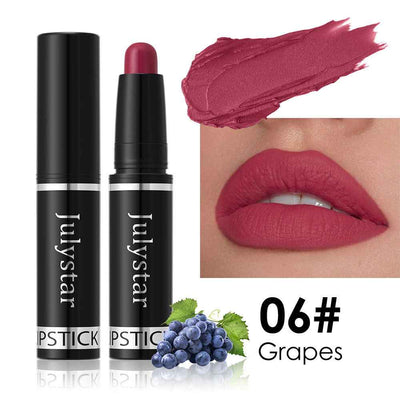 Matte Finish Makeup Lipstick Rotating Velvet Lasting No Stain On Cup