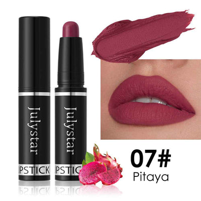 Matte Finish Makeup Lipstick Rotating Velvet Lasting No Stain On Cup