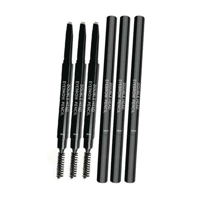 Waterproof And Sweat-proof Long-lasting Smudge-free Double-headed Automatically Rotate Eyebrow Pencil