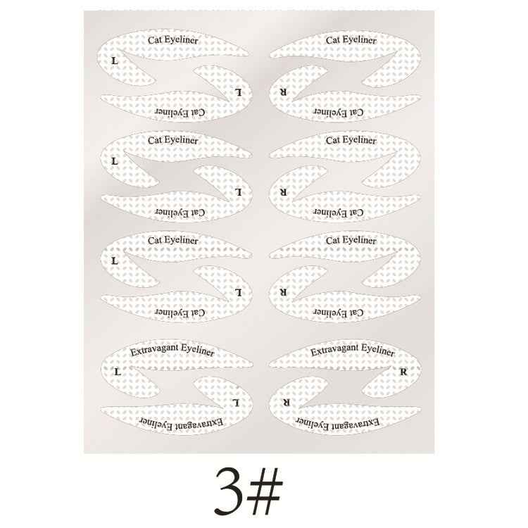 New Eyeshadow Eyeliner Makeup Template Sticker