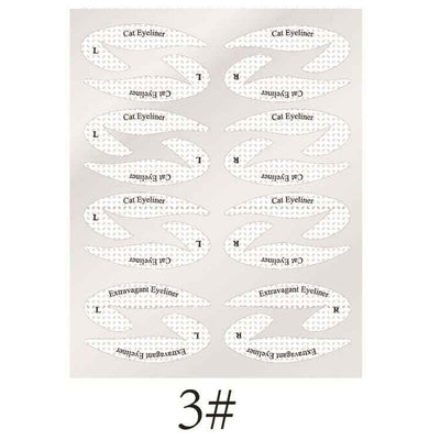 New Eyeshadow Eyeliner Makeup Template Sticker
