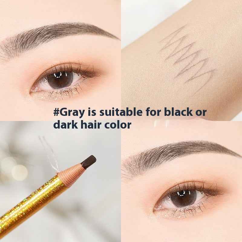 Line Drawing Waterproof Sweat-proof Non-fading Brushed Natural Eyebrow Pencil