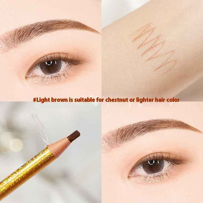 Line Drawing Waterproof Sweat-proof Non-fading Brushed Natural Eyebrow Pencil
