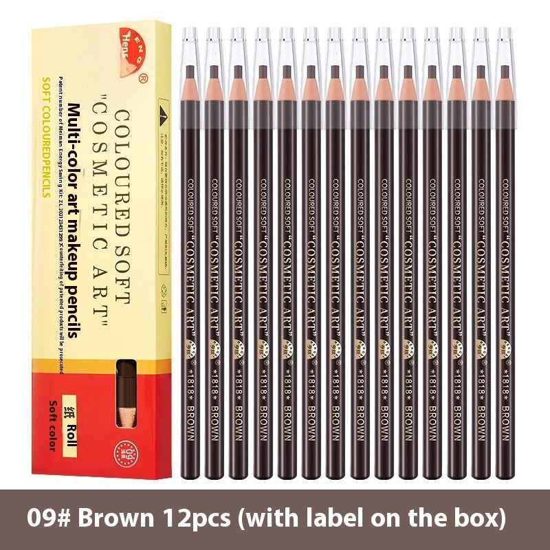 Line Drawing Waterproof Sweat-proof Non-fading Brushed Natural Eyebrow Pencil