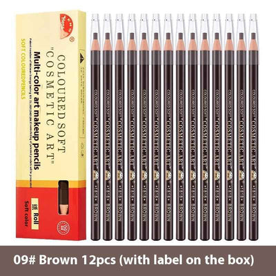 Line Drawing Waterproof Sweat-proof Non-fading Brushed Natural Eyebrow Pencil