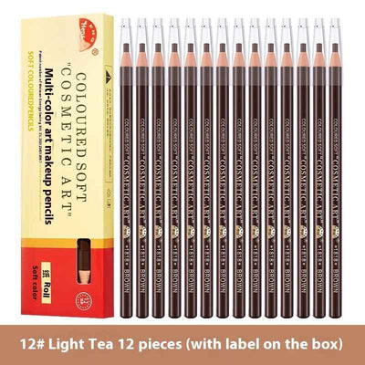 Line Drawing Waterproof Sweat-proof Non-fading Brushed Natural Eyebrow Pencil
