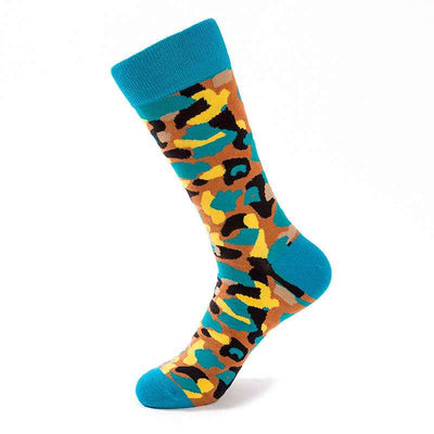 High-rise men's camouflage socks