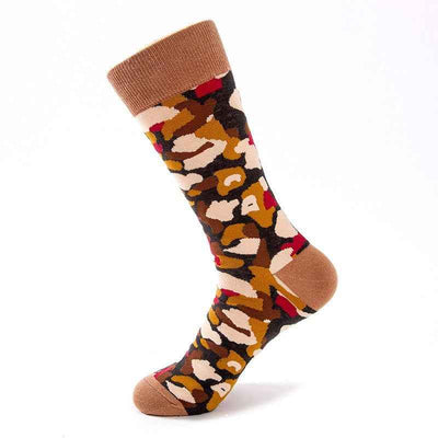 High-rise men's camouflage socks