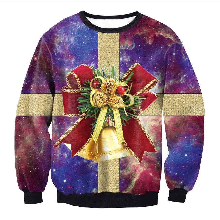 UGLY CHRISTMAS SWEATER Vacation Santa Elf Funny Womens Men Sweaters Tops Autumn Winter Clothing