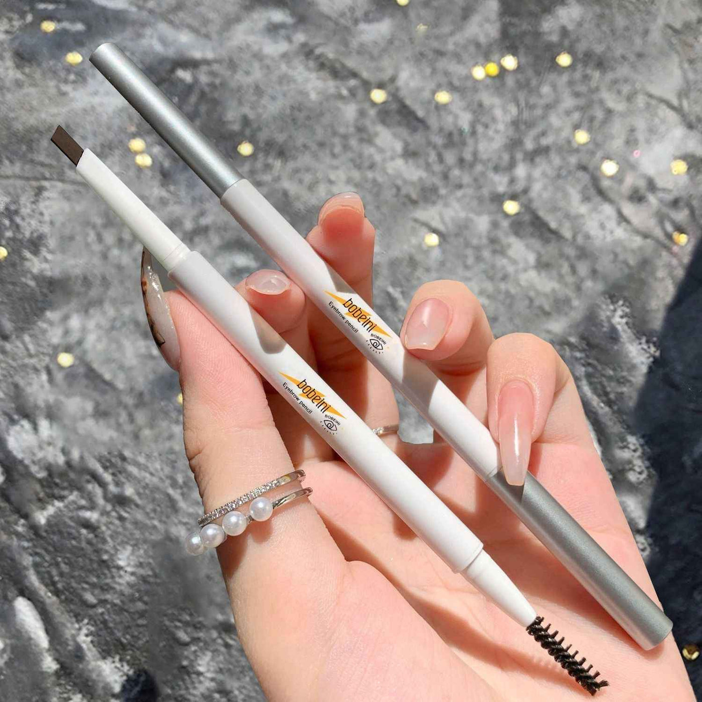 Double-headed Eyebrow Pencil Waterproof And Sweat-proof Durable
