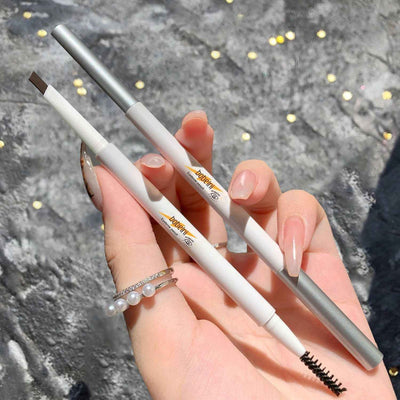 Double-headed Eyebrow Pencil Waterproof And Sweat-proof Durable