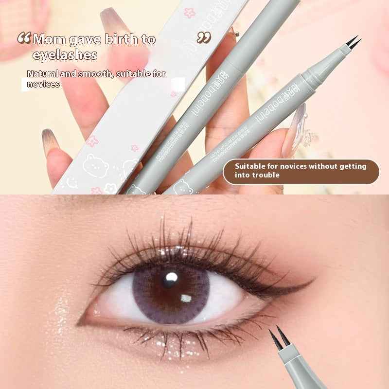 Two-claw Eyelash Pen Liquid Eyeliner Not Smudge Waterproof Eye Shadow