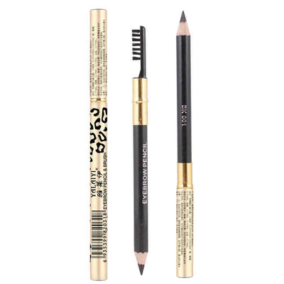 Yalaiyi Eyebrow Pencil Leopard Print Eyebrow Pencil Kuaishou And Douyin Live Broadcast Hot Selling Waterproof Distinct Look Wild Eyebrow Pencil