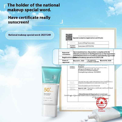 No Fake White Refreshing Sun Protection Full Body Face Women's Isolation Sunscreen Lotion