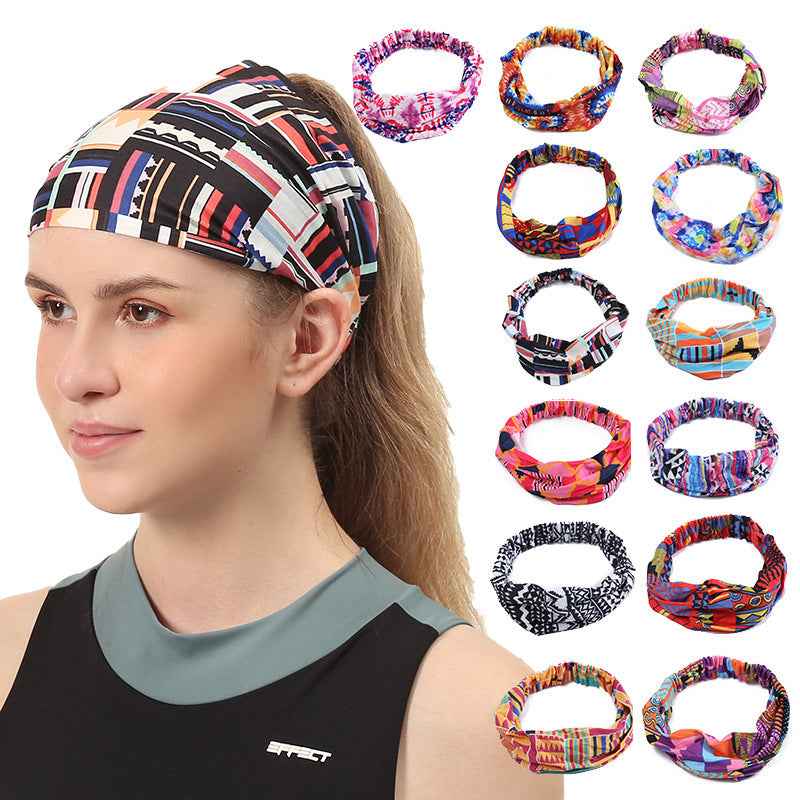 Bohemian Hair Band Makeup Shampoo Headband Female