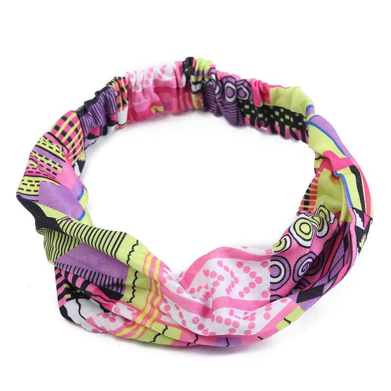 Bohemian Hair Band Makeup Shampoo Headband Female