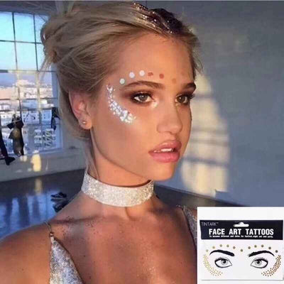 Bronzing Tattoo Sticker Face Sticker Tattoo Sticker Waterproof Female Spot Face Sticker