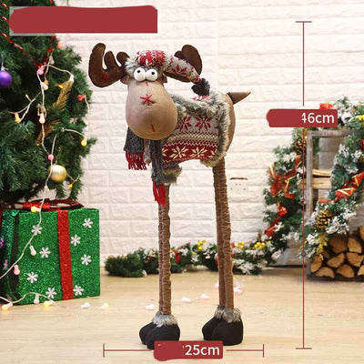 Christmas Elk Standing Christmas Tree Snowman Doll Ornament