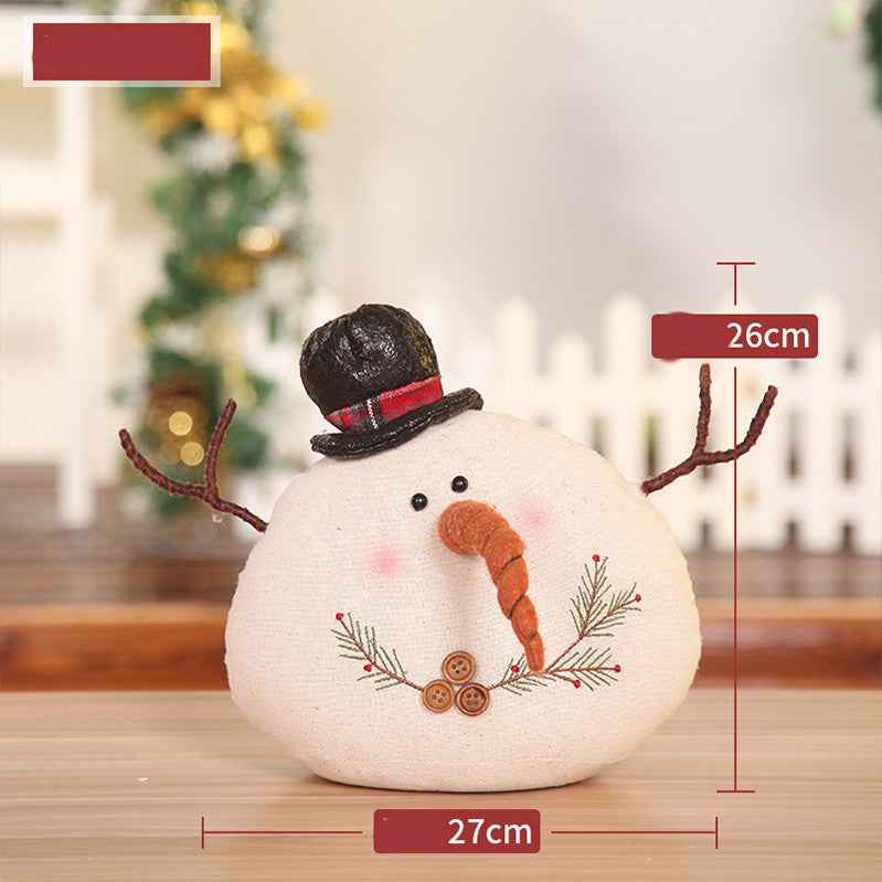 Christmas Elk Standing Christmas Tree Snowman Doll Ornament