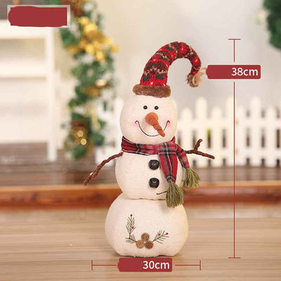 Christmas Elk Standing Christmas Tree Snowman Doll Ornament