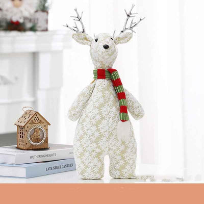 Christmas Elk Standing Christmas Tree Snowman Doll Ornament