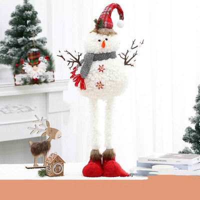 Christmas Elk Standing Christmas Tree Snowman Doll Ornament