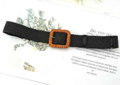 Fashion All-match Literary Fan Cotton And Linen Wide Girdle