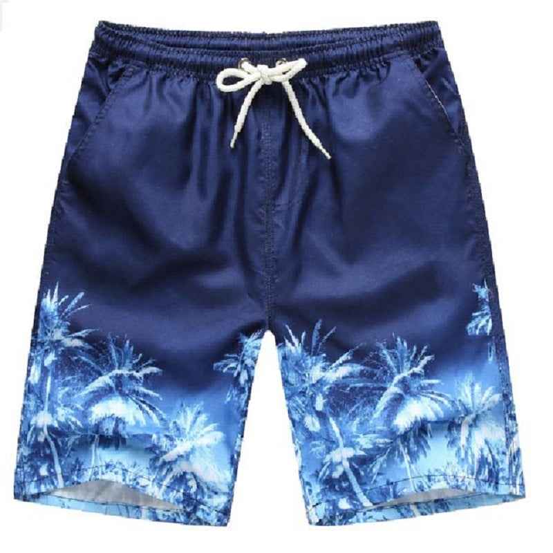 Summer Plus Size Men's Beach Pants, Men's Quick-Drying Five-Point Pants