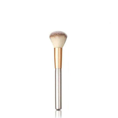 12 Creamy White Makeup Brush Set Fanshaped 24 Champagne Cosmetics Synthetic Hair - SHOPPORA