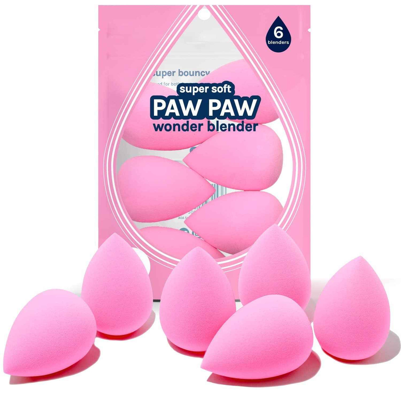 Water Droplet Shaped Ultra Soft Makeup Sponge Set