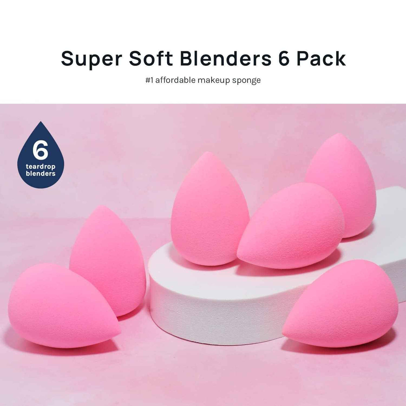 Water Droplet Shaped Ultra Soft Makeup Sponge Set