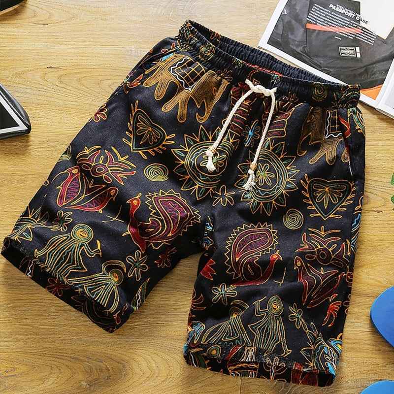 Loose Beach Pants Casual Pants Big Pants 5 Points Sports Pants